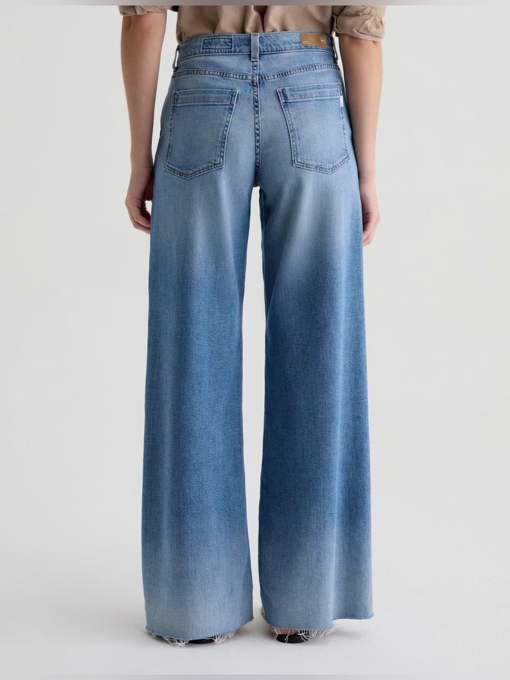 AG Jeans Stella low slung palazzo wide leg in Abyss Size 25 Adriana Goldschmied - Picture 4 of 14